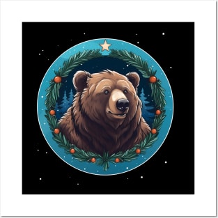 Grizzly Bear in Ornmament , Love Bears Posters and Art